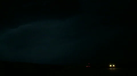 Dramatic lightning bolt streaks across the sky. Stock Footage 504118