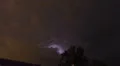 Dramatic lightning storm with extreme flashing wide shot time lapse HD 影片