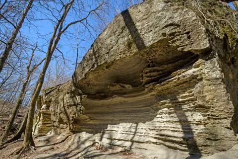 Dramatic Limestone Rocks in the Wilds Stockfoto's