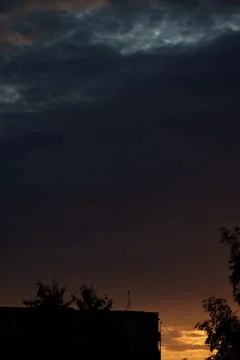 Dramatic Lithuanian sunset Stock-Fotos