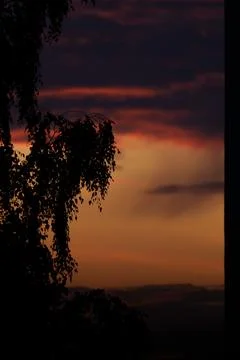 Dramatic Lithuanian sunset Stock-Fotos