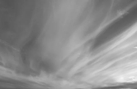 Dramatic loudy overcast sky. Beautiful unusual clouds over horizon, cloudscap Stock Photos