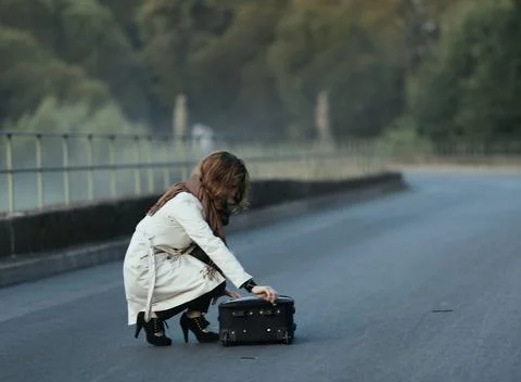 Dramatic moment in life of breakup of a relationship with a once loved one Stock Photos