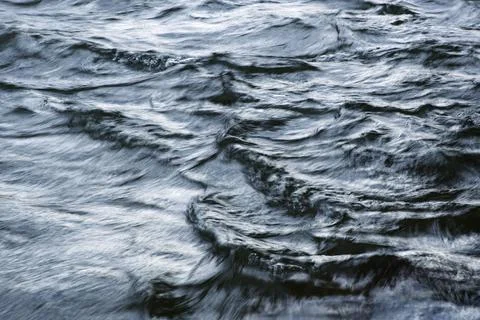 Dramatic monochrome background with river water surface Stock Photos
