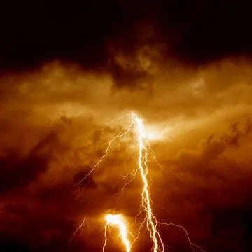 Dramatic moody sky Stock Illustration