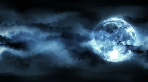 Dramatic Moon Stock Footage 23234497