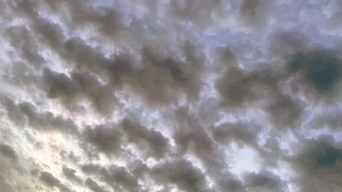 Dramatic Morning Clouds Sky. Stock Photos
