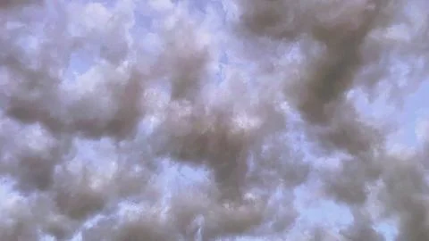 Dramatic Morning Clouds Sky. 스톡 사진