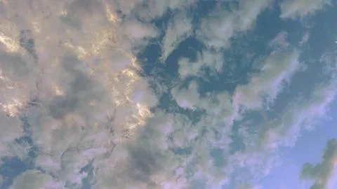 Dramatic Morning Clouds Sky. Foto stock