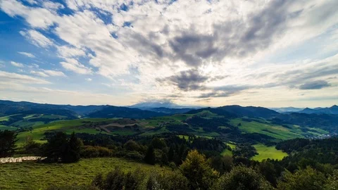 Dramatic mountain landscape of High Tatras Stock Footage 95940864