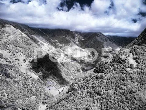 Dramatic mountain landscape Stock Photos