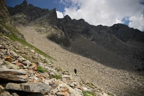 Dramatic mountain landscape Stock Photos