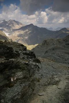 Dramatic mountain landscape Stock Photos