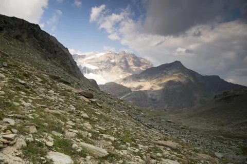 Dramatic mountain landscape Stock Photos