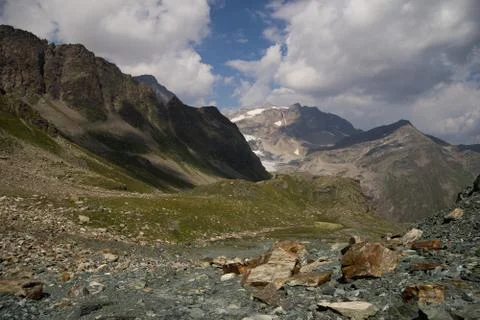 Dramatic mountain landscape Stock Photos