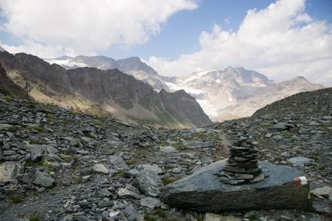 Dramatic mountain landscape Stock Photos