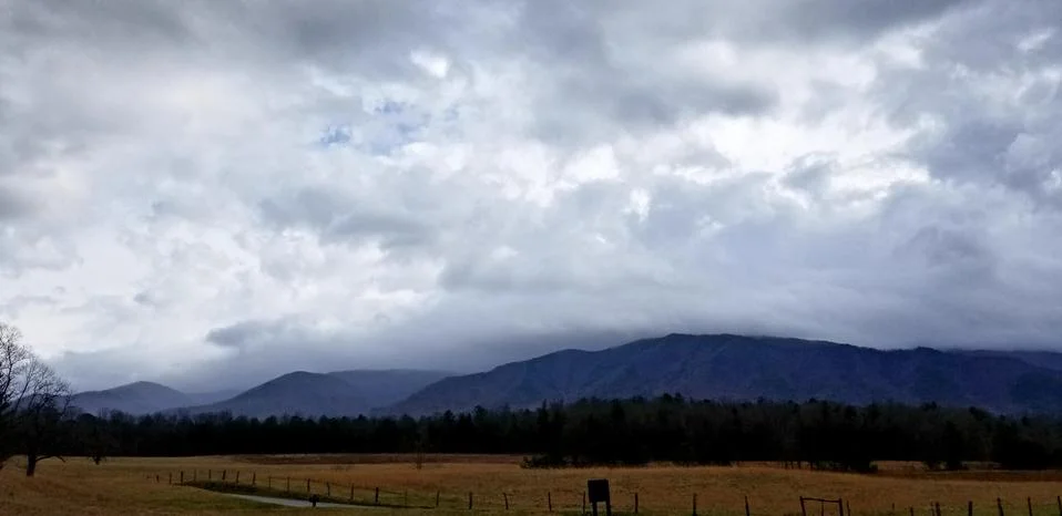 Dramatic Mountain Pasture Sky Stock Photos