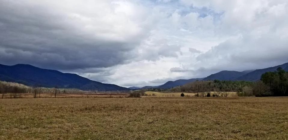 Dramatic Mountain Pasture Sky Stock Photos
