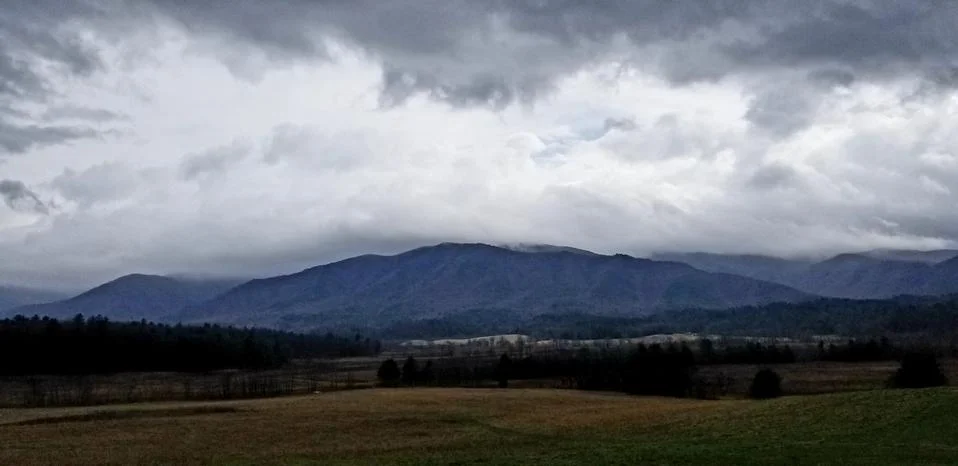 Dramatic Mountain Pasture Sky  Stock Photos
