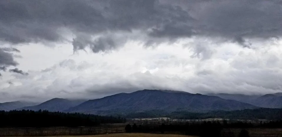 Dramatic Mountain Pasture Sky Stock Photos