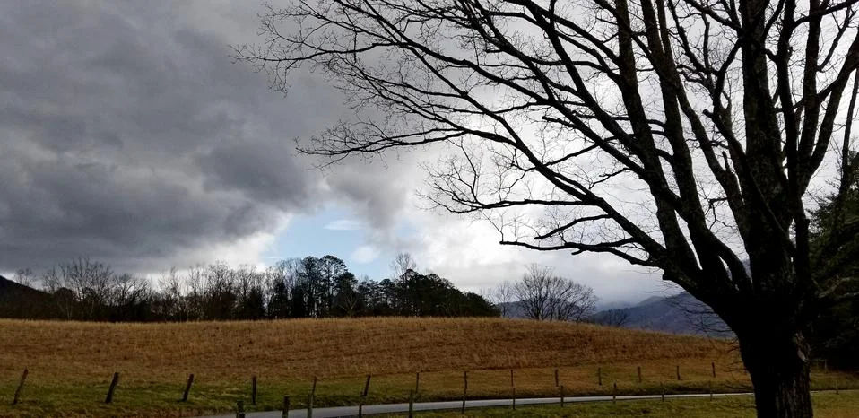 Dramatic Mountain Pasture Sky Stock Photos