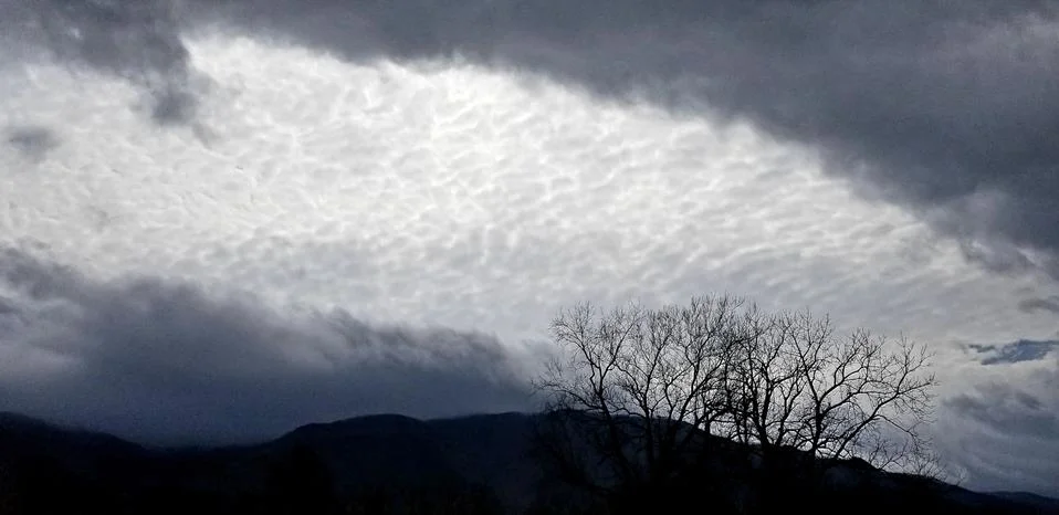 Dramatic Mountain Pasture Sky Stock Photos