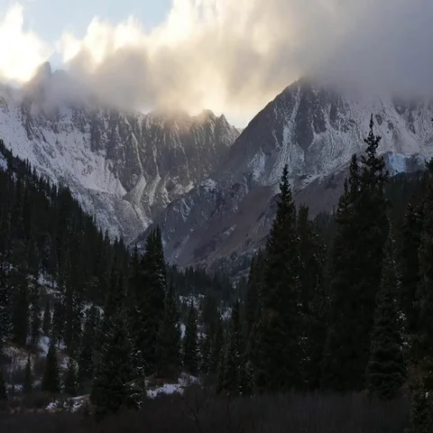 Dramatic Mountain Time Lapse Stock Footage 69454413