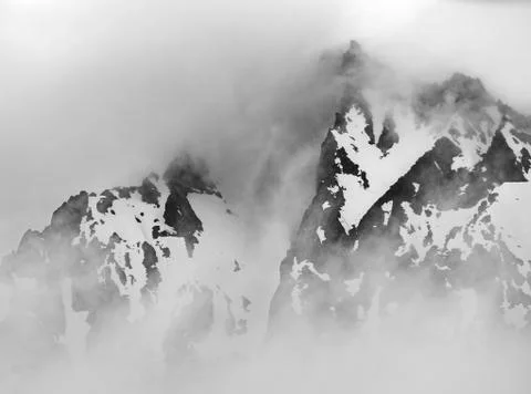 Dramatic mountain view Stock Photos