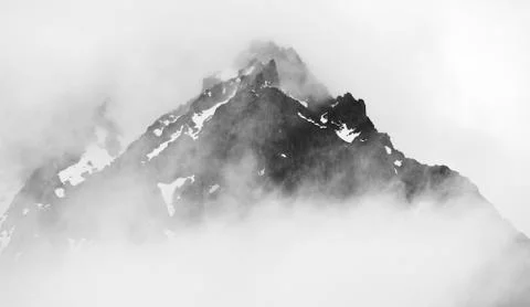 Dramatic mountain view Stock Photos