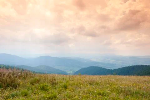 Dramatic mountains landscape Stock Photos
