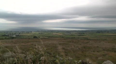 Dramatic Mourne Coastline pan Stock Footage 509050
