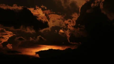 Dramatic, mysterious sunrise, large sun Stock Footage 48118964