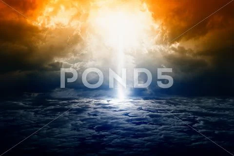 Dramatic nature background Stock Illustration