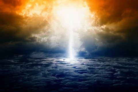 Dramatic nature background Stock Illustration