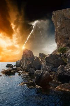 Dramatic nature background Stock Illustration