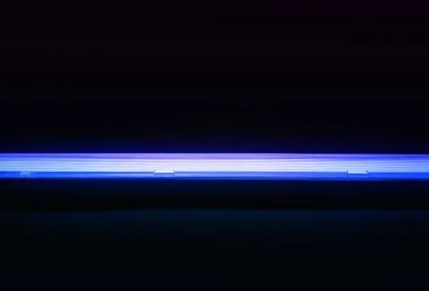 Dramatic neon illuminated lamp background Stock Photos
