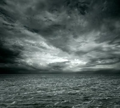 Dramatic ocean background with copy space Foto stock