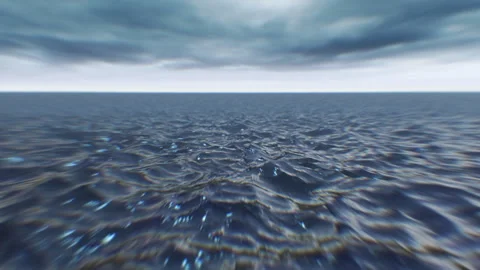 Dramatic Ocean Flyover Stock Footage 240940816