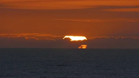 Dramatic Ocean Sunset Stock Footage 71945568
