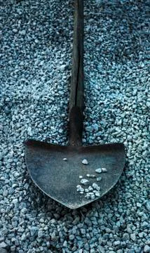 Dramatic old shovel Stock Photos