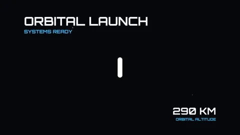 Dramatic Orbital Launch Countdown Sequence for Sci-Fi Cinematic Background Stock Footage 337502786