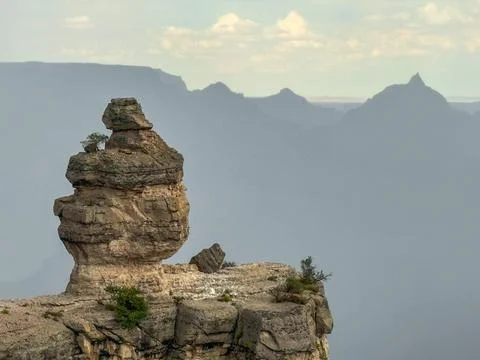 A dramatic panoramic view of the Grand Canyon Stock Photos