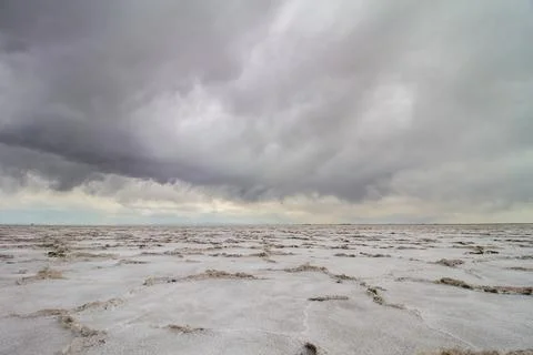 Dramatic photo of some rough terrain Foto stock