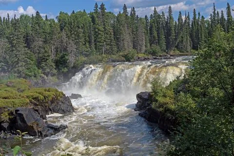 Dramatic Pisew Falls in the North Photos