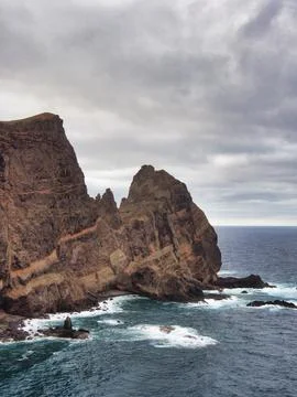 Dramatic Ponta de So Loureno Vista - Panoramic view of the Ponta de So Lour.. Stock-Fotos