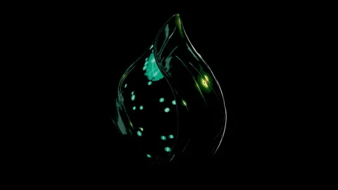 Dramatic Pull-Out Reveal of a Biotech Glass Shell, 4K ProRes 422 HQ Stock Footage 336526138