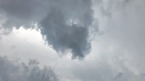 Dramatic Rain Clouds Gathering in the Sky 動画素材 308817193