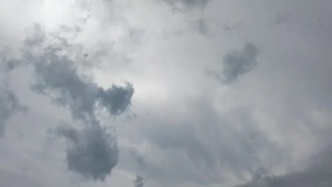 Dramatic Rain Clouds with Light Rainfall Stock Footage 308817166