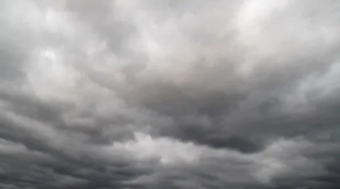 Dramatic  rain clouds, time-lapse Stock Footage 4885787
