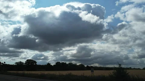 Dramatic Rain Sky and Clouds over Dover England UK Stock Footage 315456017